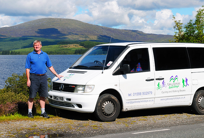 Galloway Cycling Holidays Minibus